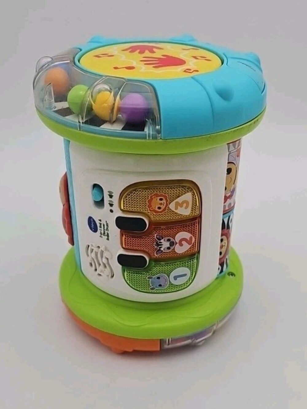 VTech 3-in-1 Rolling Explorer Drum Entdecker Trommel Tested Works